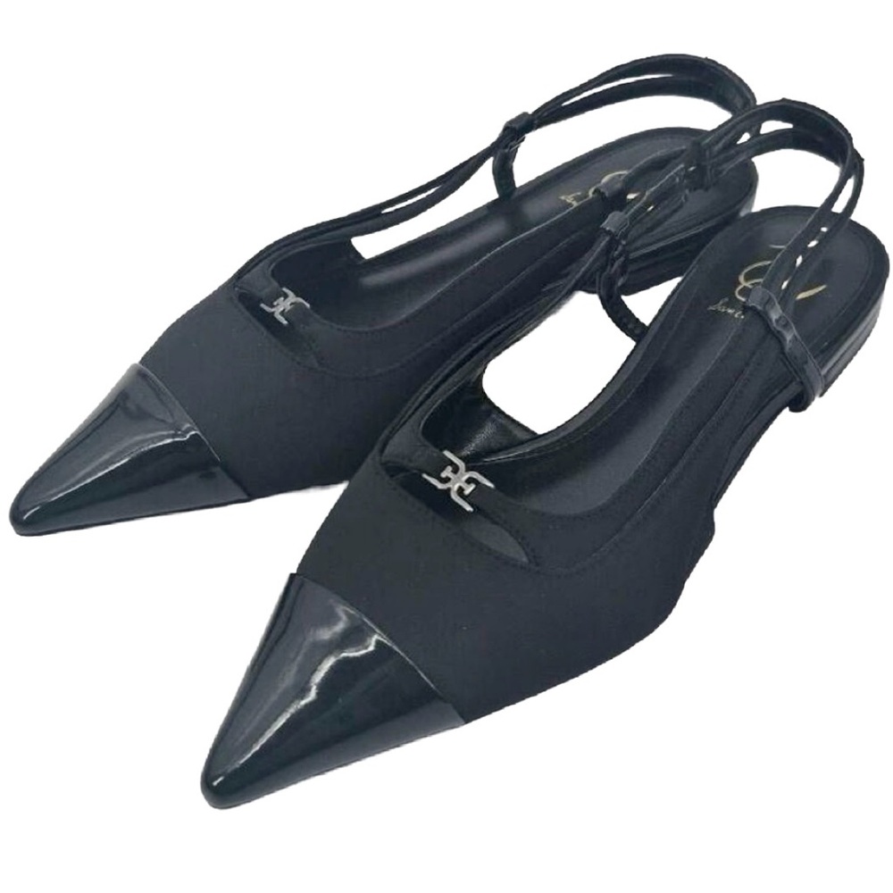 NIB Sam Edelman 6.5M Cecelia Slingback Flats Blk